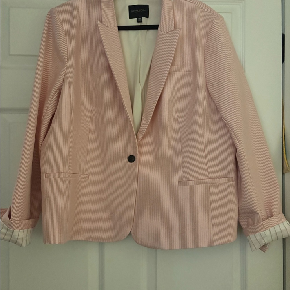 Banana Republic Pink Blazer Modern Fit